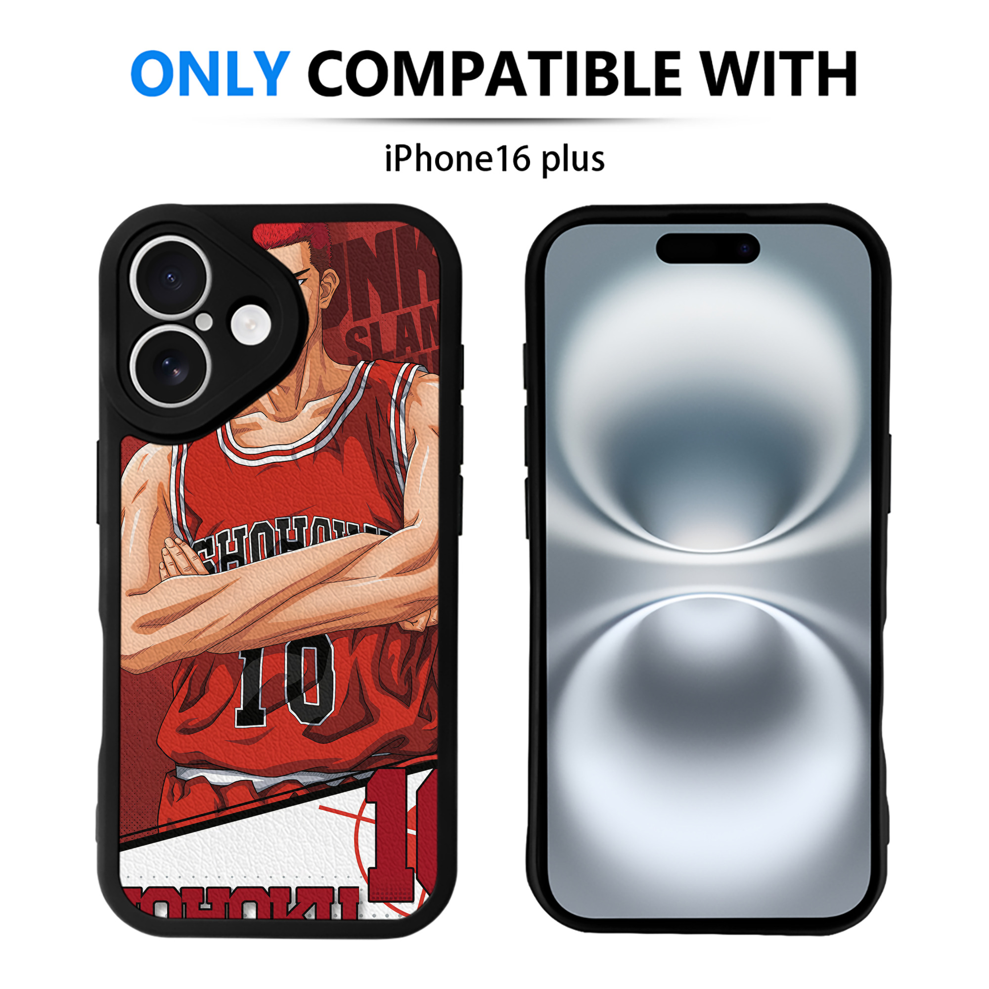 （画像用） SLAM DUNK／スラムダンク 【iPhone 16シリーズ対応】シリコンスマホケース（レザー調） 材質：シリコン